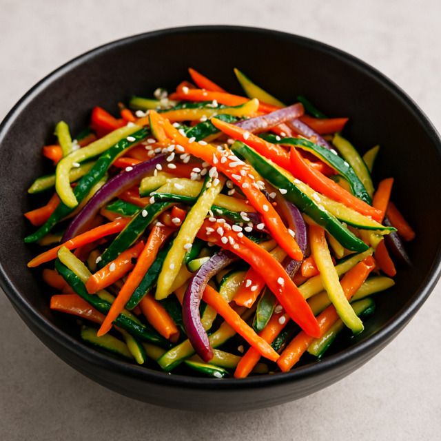 Imagen de Wok de vegetales con salsa de soja y jengibre